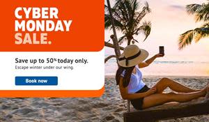 Sunwing extends the savings by offering up to 50% on vacation packages for one day only.