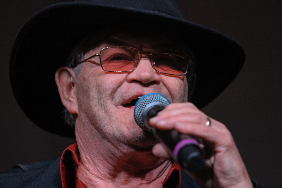 Micky Dolenz of The Monkees performs at Alice Cooper's 22nd Annual Rock and Roll Golf Classic at the Las Sendas Golf Club in Mesa on April 27, 2019.