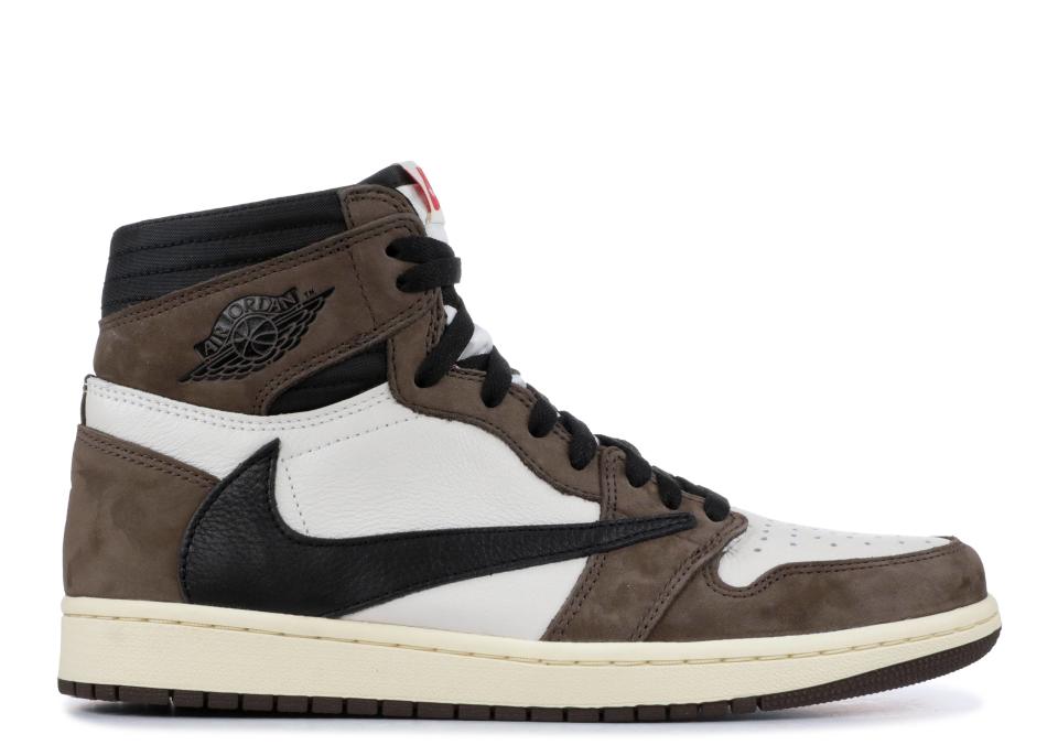 Travis Scott X Air Jordan 1 Retro High OG 'Mocha' - Air Jordan - CD4487 100 - sail/dark mocha-university red-black | Flight Club