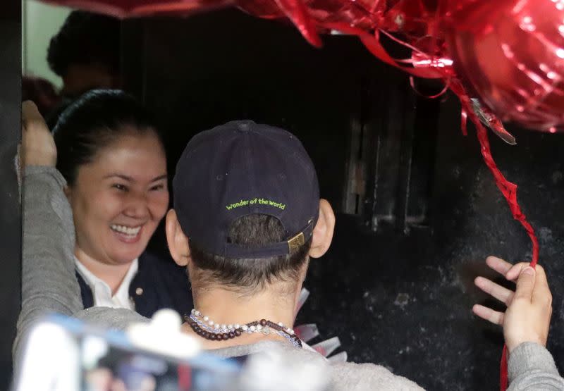 Peru's opposition leader Keiko Fujimori is released from the Santa Monica prison, in Lima