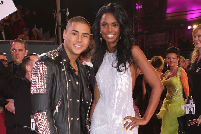 <p>Sean Gallup/Life Ball 2012/Getty </p> Quincy Brown and Kim Porter in Vienna in May 2012