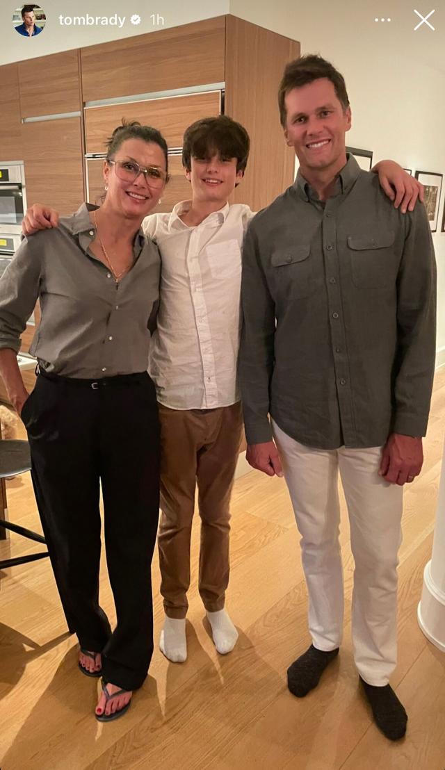 Tom Brady shares rare family photo with ex Bridget Moynahan and wife Gisele  Bundchen