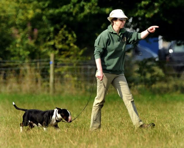 The Princess Royal on her Gloucestershire estate, Gatcombe Park