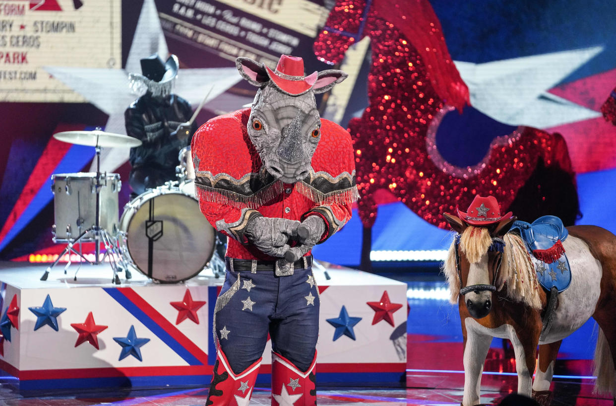 Rhino won The Masked Singer. (ITV)
