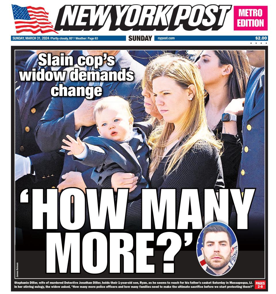 New York Post’s cover for March 31, 2024.