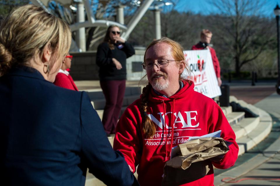 Daniel Withrow, president of the Asheville City Association of Educators, the organization leading the charge along with the Buncombe County Association of Educators, said more than 85% of all ACS staff has signed the petition.