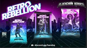 Blockchain Heroes: Retro Rebellion is an NFT set of 20 Heroes and 20 Villains battling for the fate of a fictional metropolis. The war for cyberspace starts here!