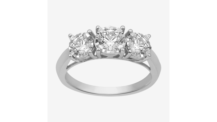 Womens-1-CT.-T.W.-Genuine-White-Diamond-10K-White-Gold-3-Stone-Engagement-Ring