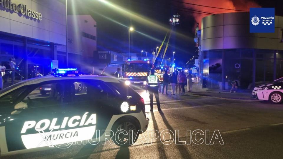 Authorities search for people reported as missing who are thought to have been in the nightclub at the time (Murcia Police)