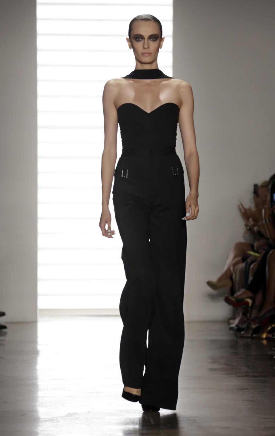The Cushnie et Ochs Spring 2014 collection is modeled during Fashion Week in New York, Friday, Sept. 6, 2013. (AP Photo/Richard Drew)
