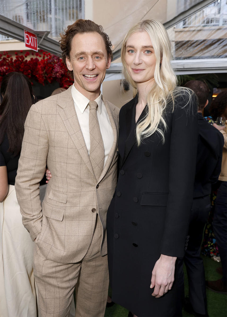 Tom Hiddleston and Elizabeth Debicki attend The BAFTA Tea Party presented by Delta Air Lines, Virgin Atlantic and BBC Studios Los Angeles Productions at The Maybourne Beverly Hills on January 13, 2024 in Beverly Hills, California.