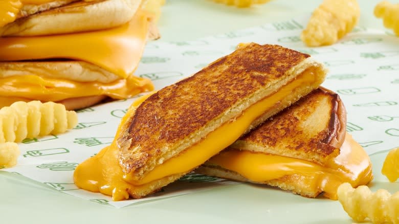 A grilled cheese from Shake Shack