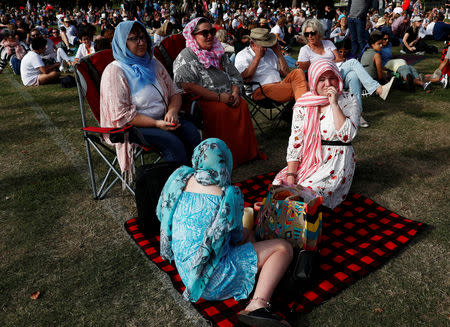 People attend a vigil for victims of the mosque shootings in Christchurch, New Zealand March 24, 2019. REUTERS/Edgar Su