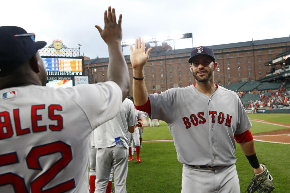 The Red Sox are finally the 2018 World Series favorite according to one oddsmaker. (AP Photo)