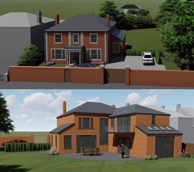 Reading Chronicle: A CGI of the plan for a new home in Upper Redlands Road, East Reading. Credit: The Keen Partnership