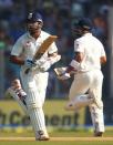 Cricket - India v England - Fourth Test cricket match - Wankhede Stadium, Mumbai, India - 10/12/16. India's Murali Vijay (L) and Virat Kohli run between wickets. REUTERS/Danish Siddiqui