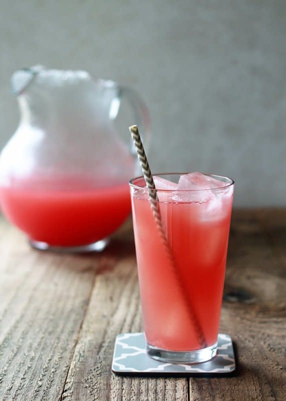<p>Kitchen Treaty</p><p>Naturally sweet and totally refreshing. This drink is about to become a summer staple! </p><p><strong>Get the recipe: <a href="http://www.kitchentreaty.com/watermelon-coconut-agua-fresca/" rel="nofollow noopener" target="_blank" data-ylk="slk:Watermelon Coconut Aqua Fresca;elm:context_link;itc:0;sec:content-canvas" class="link ">Watermelon Coconut Aqua Fresca</a></strong></p>