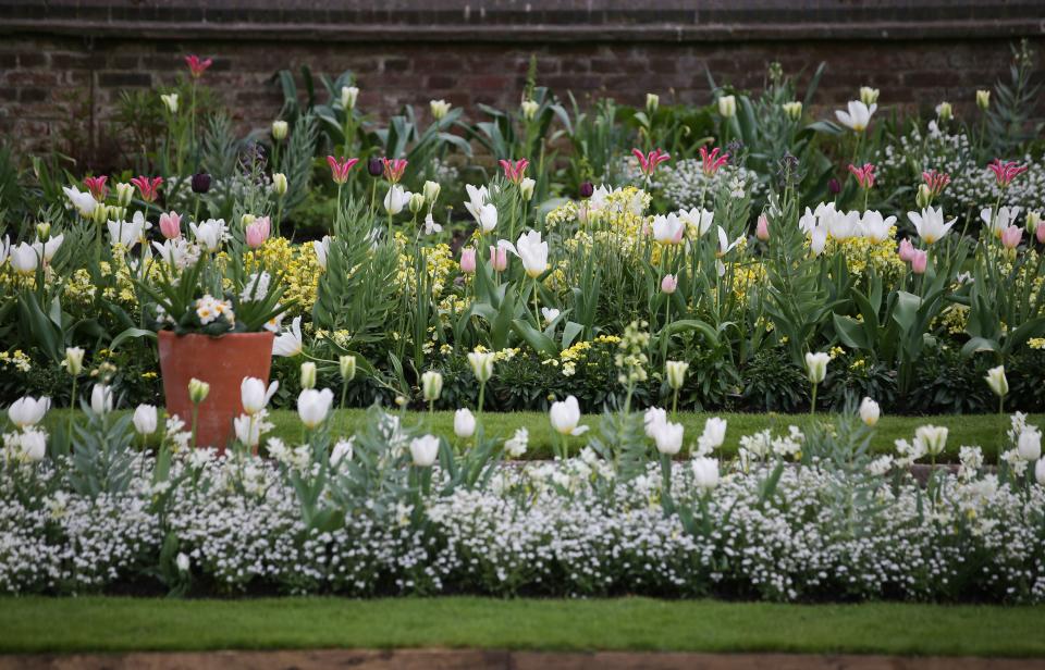 The garden commemorates the 20th anniversary of her death.