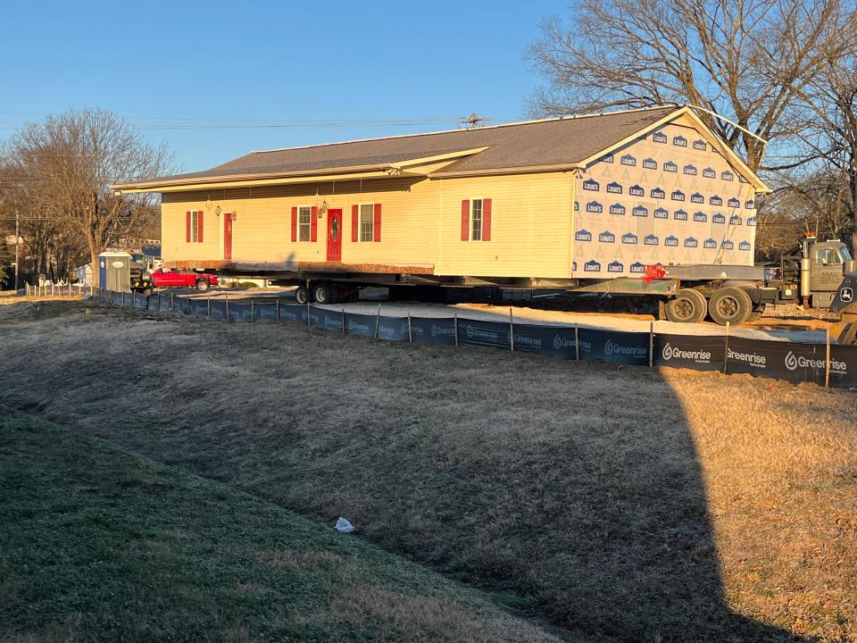 The Stylemasters building after it has moved to Nonaville Road in Mt. Juliet.