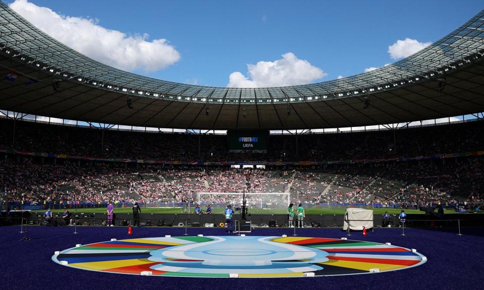 <span>Berlin’s Olympiastadion will host England’s clash with Spain on Sunday. </span><span>Photograph: Kacper Pempel/Reuters</span>