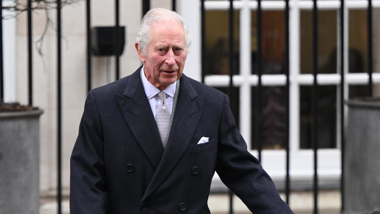 King Charles III leaves The London Clinic on Jan. 29, 2024 in London, England.  / Credit: Karwai Tang