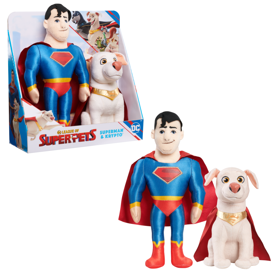 Just Play DC Super-Pets Superman and Krypto Plush Set