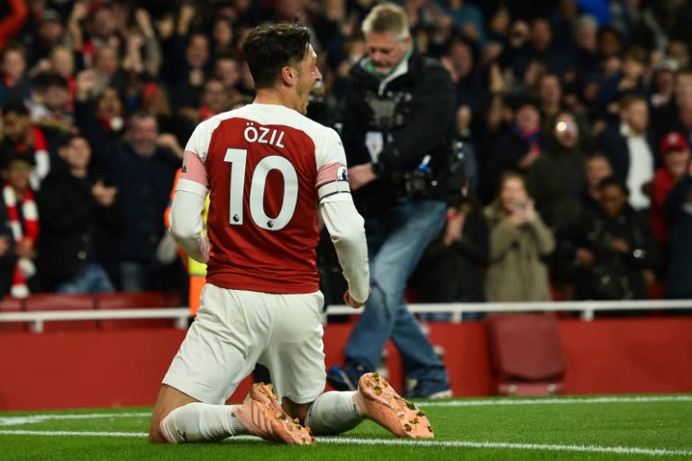 Mesut Ozil has been a peripheral player at Arsenal under Unai Emery