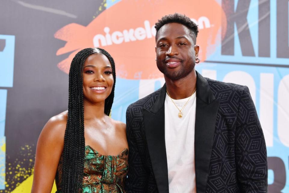 Gabrielle Union and Dwyane Wade attend Nickelodeon Kids’ Choice Sports 2019 at Barker Hangar on July 11, 2019 in Santa Monica, California. (Photo by Emma McIntyre/Getty Images)
