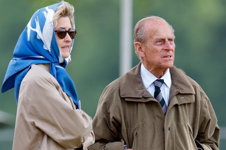 Penelope Knatchbull, Lady Brabourne and Prince Philip, Duke of Edinburgh