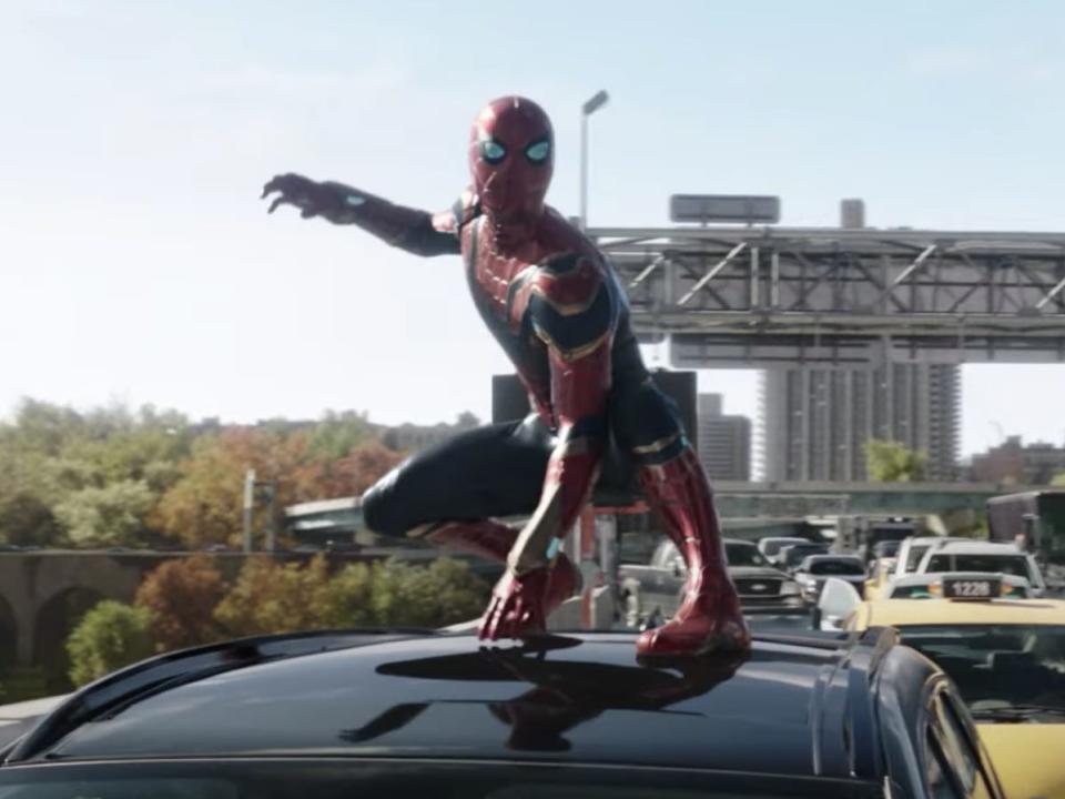 Tom Holland in the first trailer for “Spider-Man: No Way Home.”