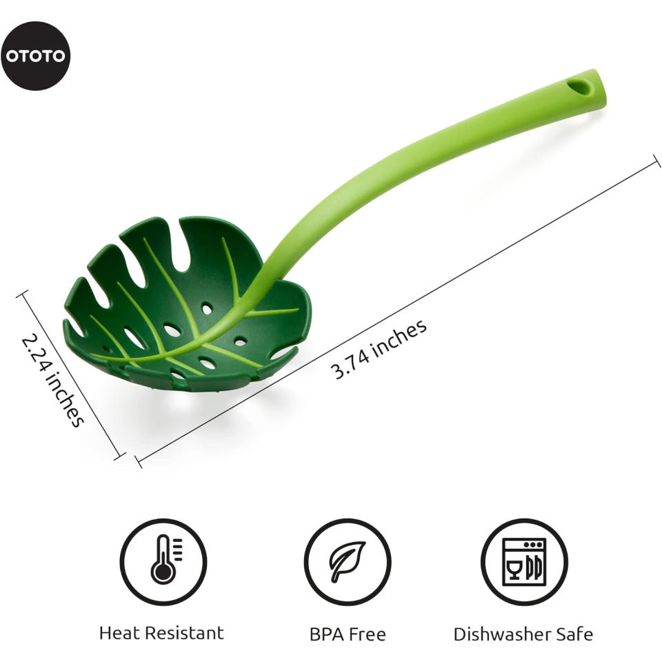 Ototo OT882 Jungle Spoon - Slotted Serving Spoon Green. (Photo: Amazon SG)