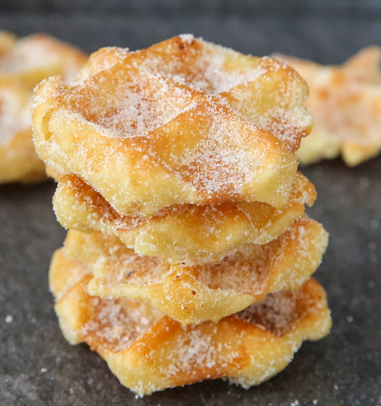 <p>Kirbie Cravings</p><p>If you are in love with Mexican churros, you'll love this Churro Waffles recipe. Filled with cinnamon and sugar and bite size pieces, you'll have a hard time saying no to more. </p><p><strong>Get The Recipe: <a href="https://kirbiecravings.com/churro-waffles/" rel="nofollow noopener" target="_blank" data-ylk="slk:Churro Waffles;elm:context_link;itc:0;sec:content-canvas" class="link ">Churro Waffles</a></strong></p>