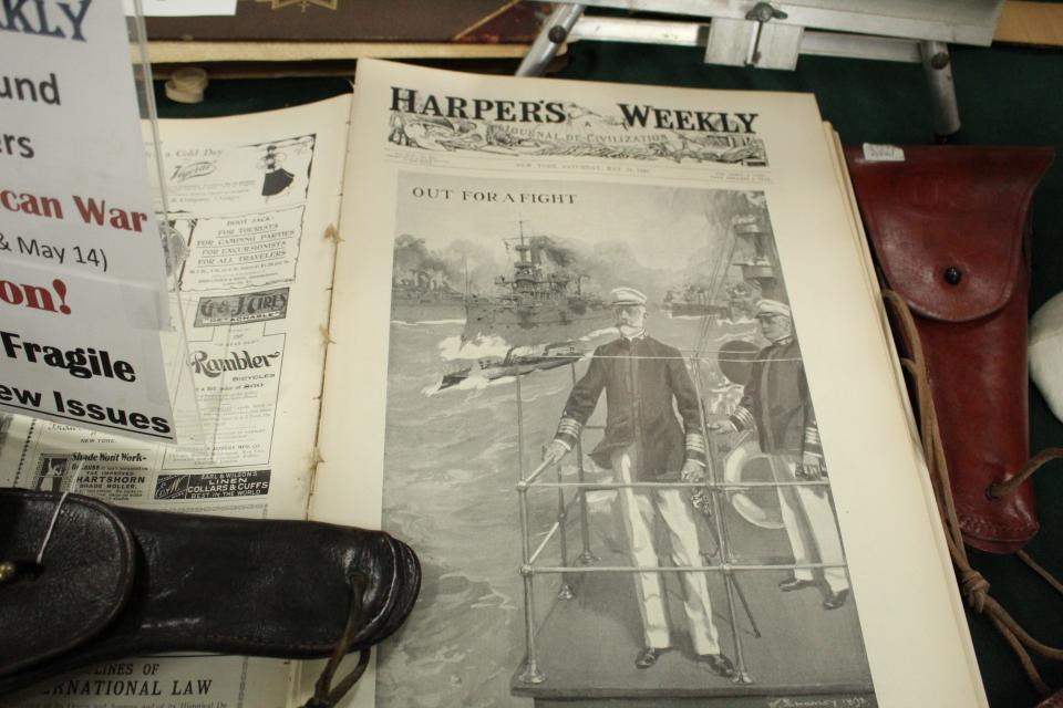 A 1898 newspaper edition of Harper's Weekly.