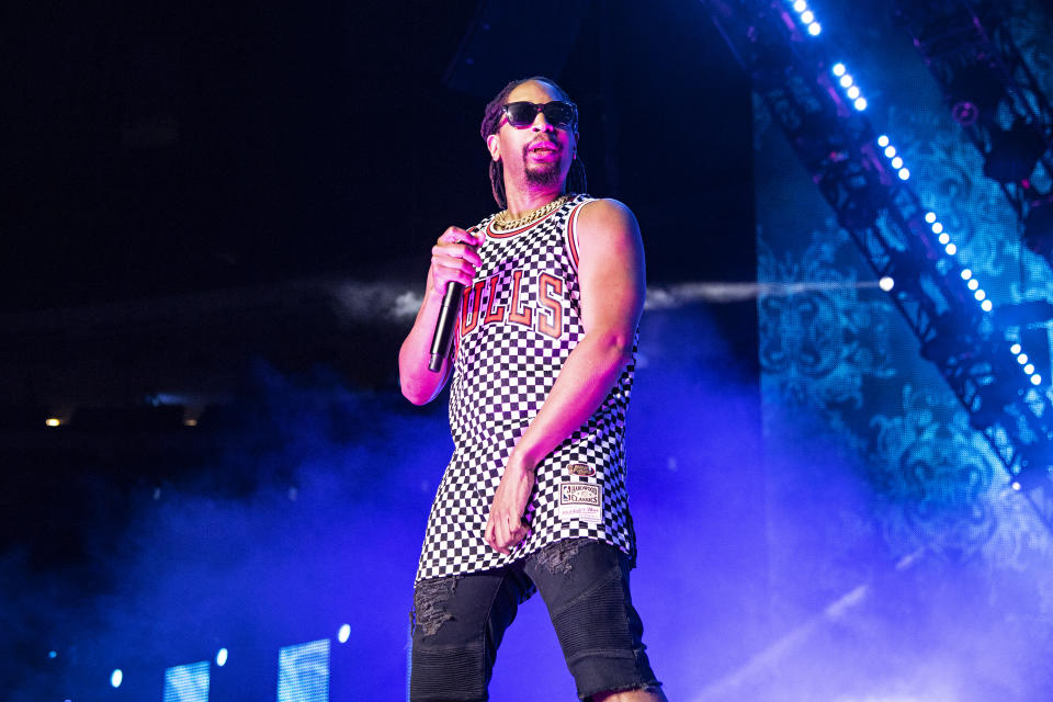 FILE - Lil John performs at the 2019 Essence Festival at the Mercedes-Benz Superdome in New Orleans on July 7, 2019. (Photo by Amy Harris/Invision/AP, File)