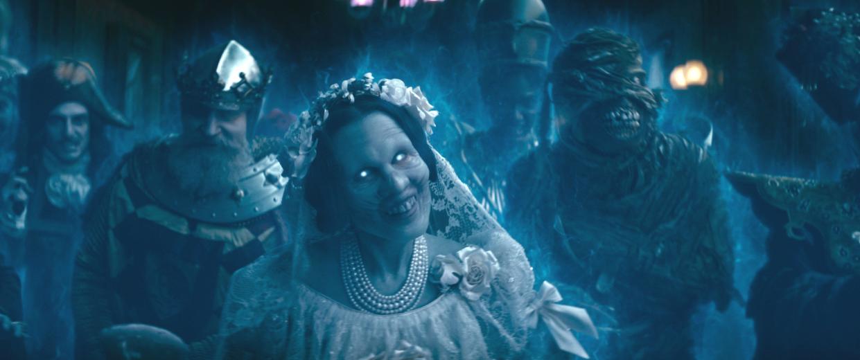 Lindsay Lamb as The Bride in Disney's HAUNTED MANSION (2023). Photo credit: Disney