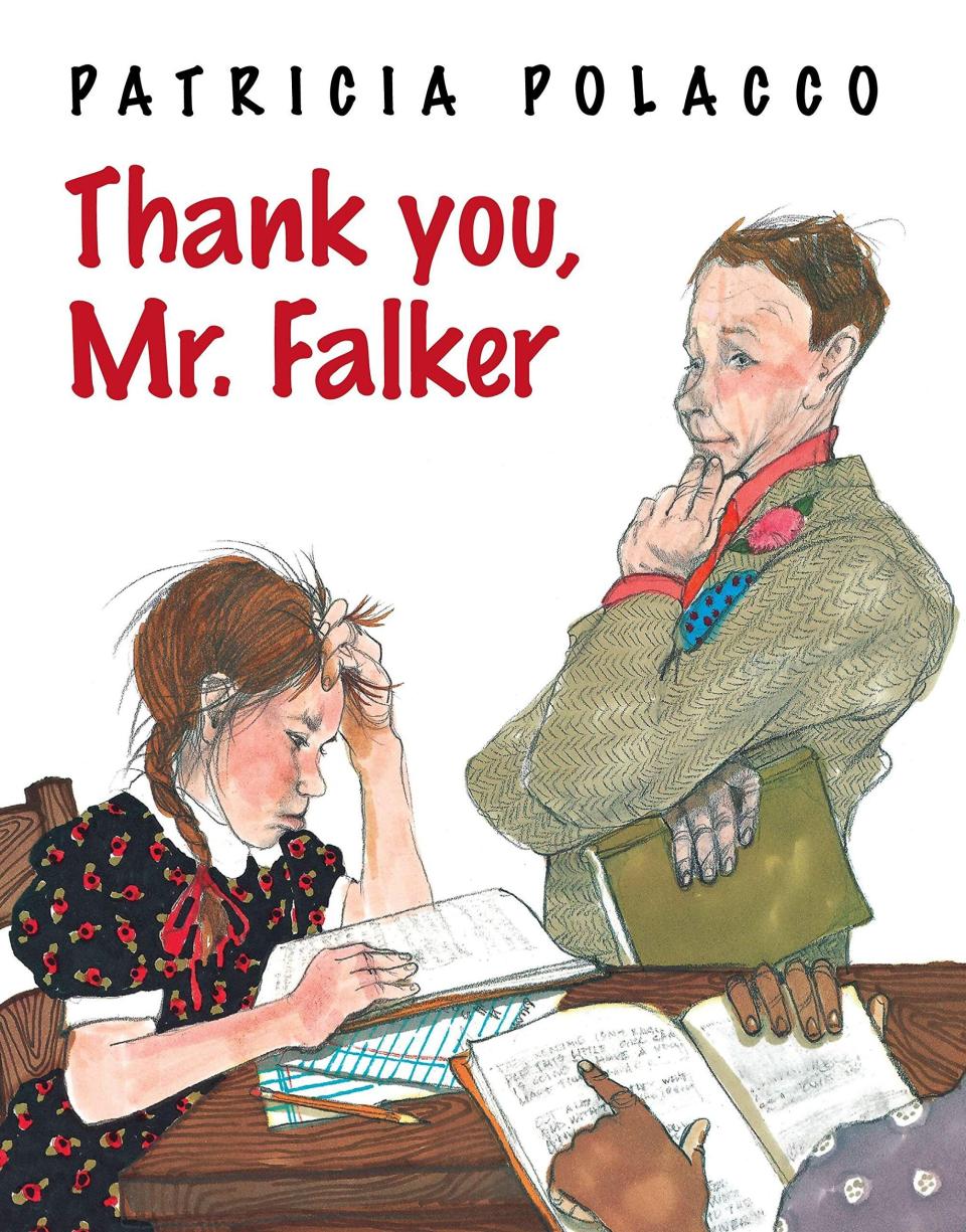 "Thank You, Mr. Falker" is inspired by the author's experience identifying and working through her dyslexia with the help of a caring teacher. <i>(Available <strong><a href="https://www.amazon.com/Thank-You-Falker-Patricia-Polacco/dp/0399257624" target="_blank" rel="noopener noreferrer">here</a></strong>)</i>