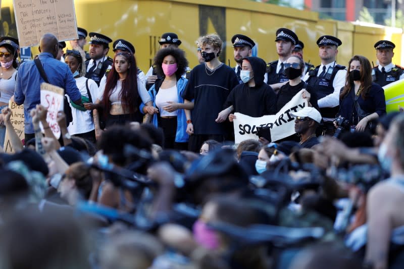 Protest against the death of George Floyd, in London