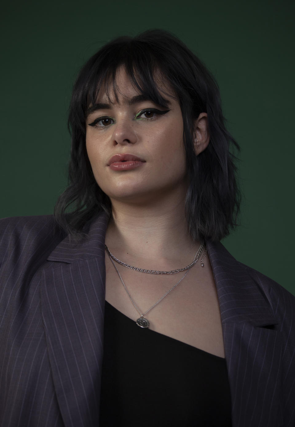 In this Dec. 9, 2019, photo Barbie Ferreira poses for a portrait in Los Angeles. Ferreira was named one of The Associated Press’ Breakthrough Entertainers of 2019. (Photo by Rebecca Cabage/Invision/AP)
