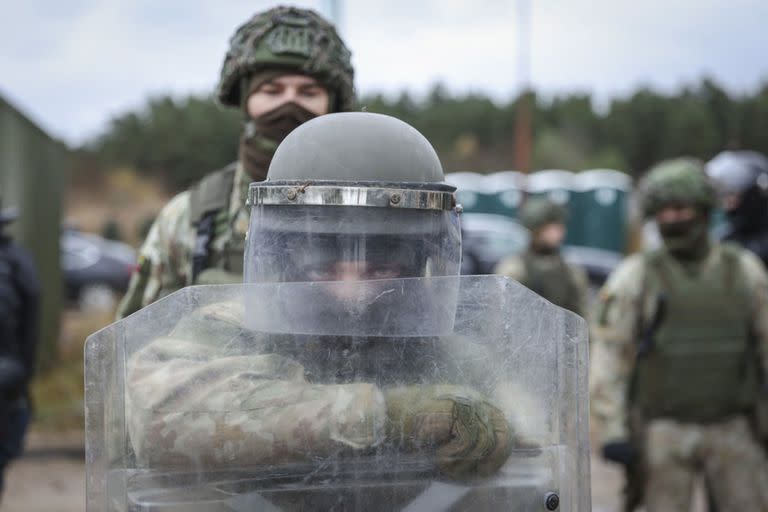 19/11/2021 Imagen de archivo de militares en la frontera con Bielorrusia. POLITICA ESPAÑA EUROPA MADRID INTERNACIONAL EJÉRCITO DE LITUANIA