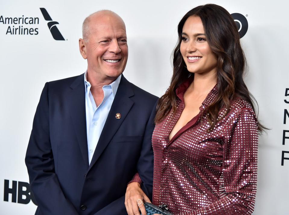 Emma Heming Willis pictured with husband Bruce in 2019 (Getty Images for Film at Lincoln)