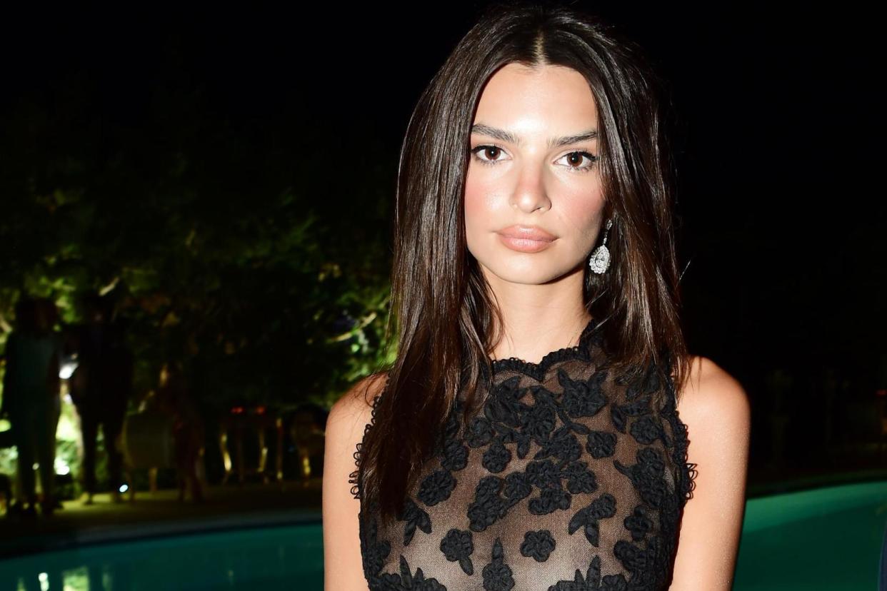 Emily Ratajkowski was trolled by critics for not wearing a bra to a protest over Brett Kavanaugh's appointment to the Supreme Court: Getty Images for UNICEF