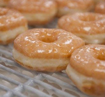 Classic glazed doughnuts are among the more than 60 varieties of doughnuts, kolaches, and other pastries on the menu of the Shipley's Do-Nuts shop coming soon to 12667 Beach Blvd., at Tamaya Market shopping center in Jacksonville.