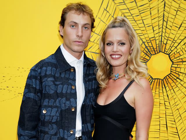 <p>Darren Gerrish/Getty</p> Cambryan Sedlick and Georgia May Jagger attend at The Serpentine Gallery Summer Party 2023 in London, England.