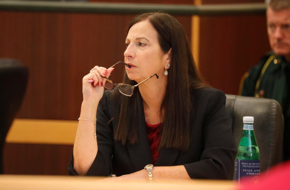 State Attorney Amira Fox, of the 20th Judicial Circuit, is the lead attorney in the state's case against Wisner Desmaret, accused in the 2018 shooting death of Fort Myers Police Office Adam Jobbers-Miller. Opening arguments begin Monday, April 10, 2023.