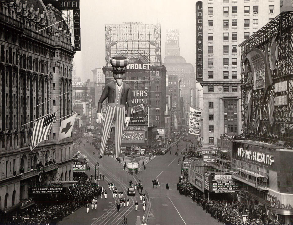 Uncle Sam balloon amid World War II