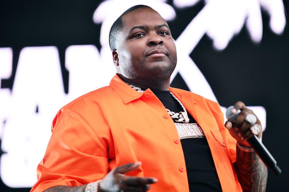 <p>Johnny Louis/Getty</p> Sean Kingston performs live on stage during "Hot Summer Night" concert at FPL Solar Amphitheater at Bayfront Park on June 3, 2023 in Miami, Florida