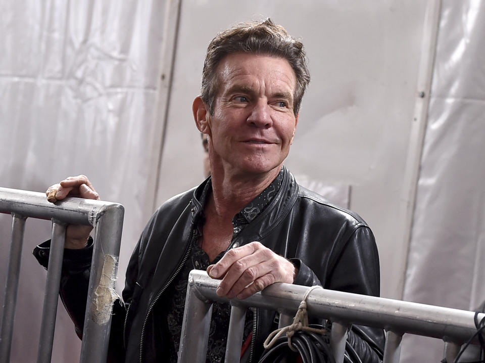 Dennis Quaid arrives at the 62nd annual Grammy Awards at the Staples Center on Sunday, Jan. 26, 2020, in Los Angeles. (Photo by Jordan Strauss/Invision/AP)