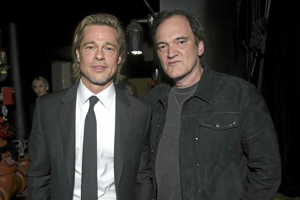 Brad Pitt et Quentin Tarantino, ici en 2020, vont se retrouver pour un troisième film ensemble.  - Credit:Jordan Strauss - AP - Sipa