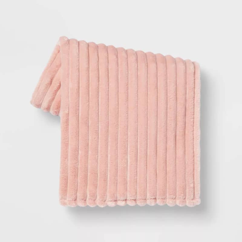 Room Essentials Ribbed Plush Throw Blanket
