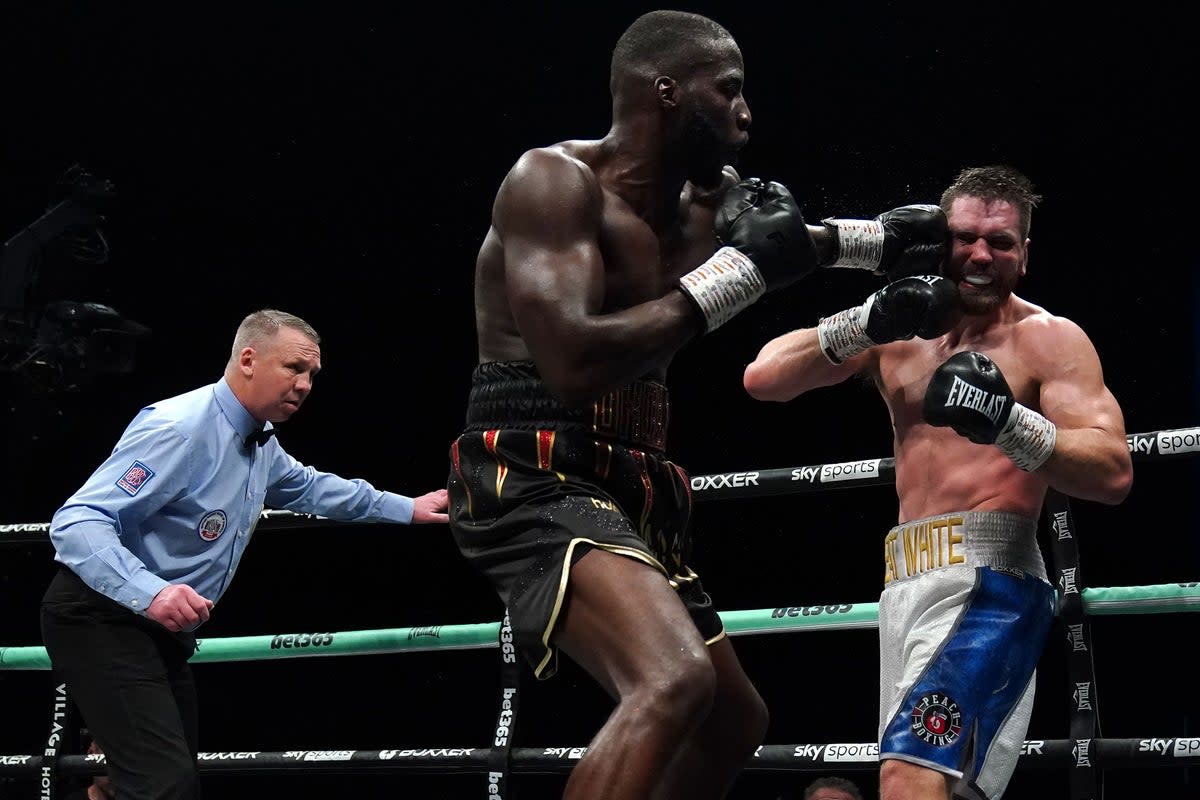 Lawrence Okolie defended his title (Peter Byrne/PA) (PA Wire)